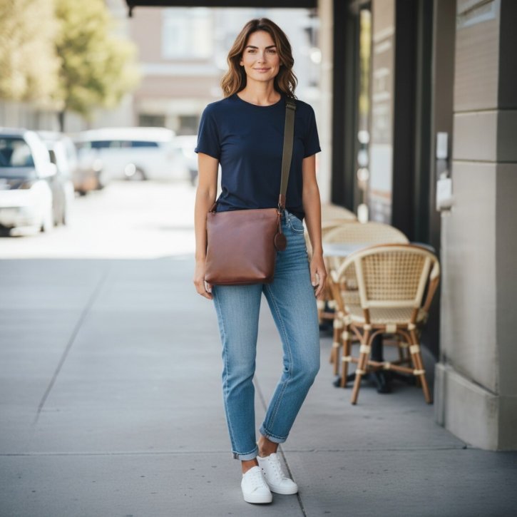 Saccoo Grenada Schultertasche chestnut