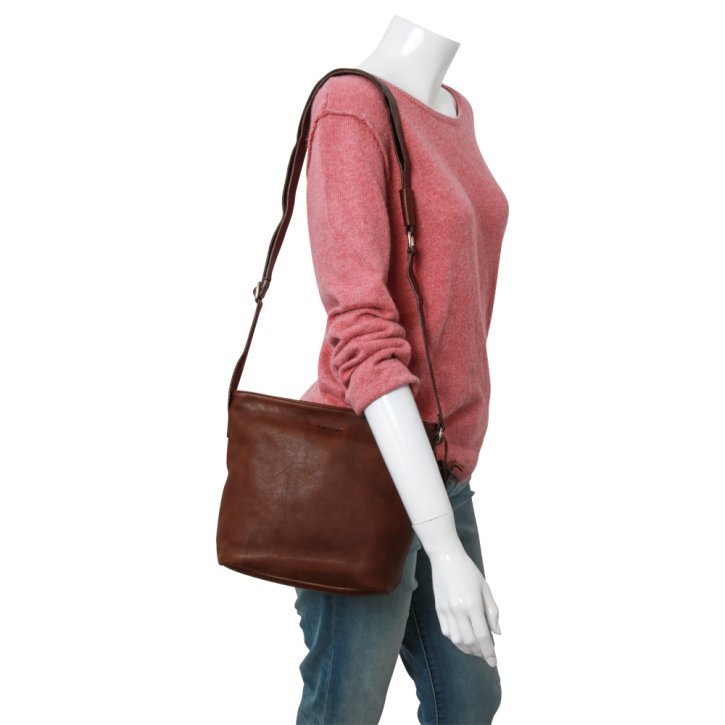 Saccoo Para Schultertasche choco