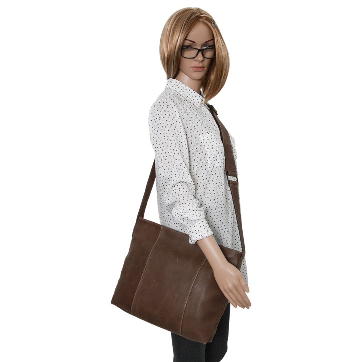 Saccoo Tumbes Umhängetasche L brown