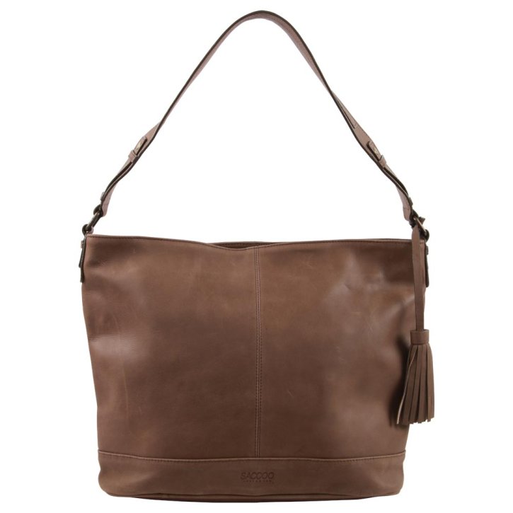 Saccoo Gamas Schultertasche brown