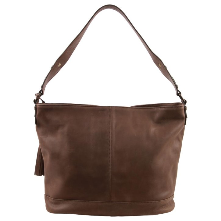 Saccoo Gamas Schultertasche brown