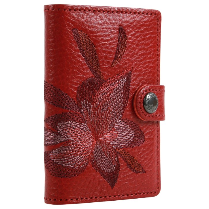 Secrid Stitch Linea  magnolia rosso