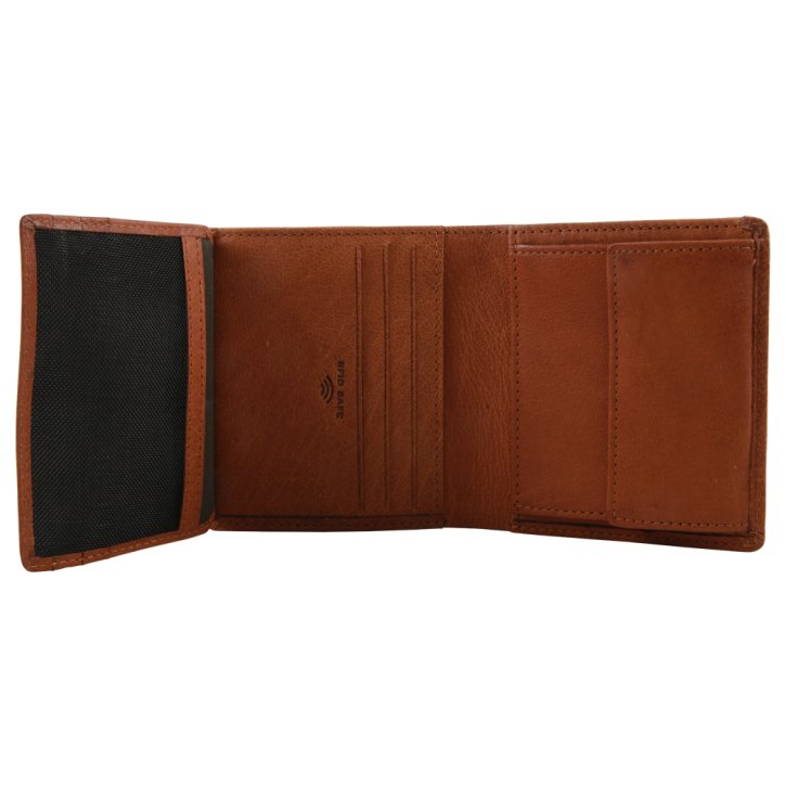 Strellson blackwall reno billfold v7 RFID Herrenbörse cognac