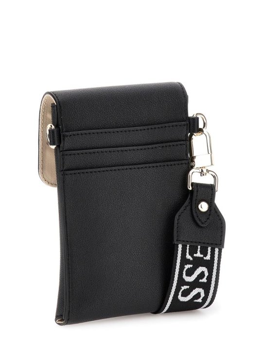 Guess LATONA FLAP CHIT CHATphone bag  black