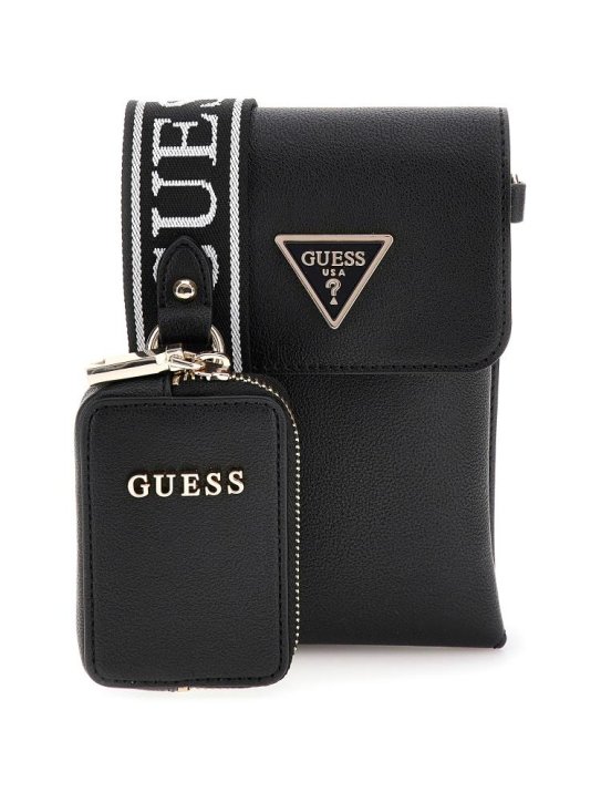 Guess LATONA FLAP CHIT CHATphone bag  black