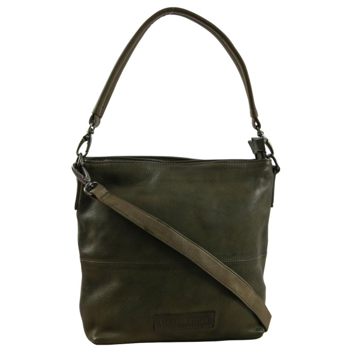 STICKS & STONES New Amsterdam bag dark olive