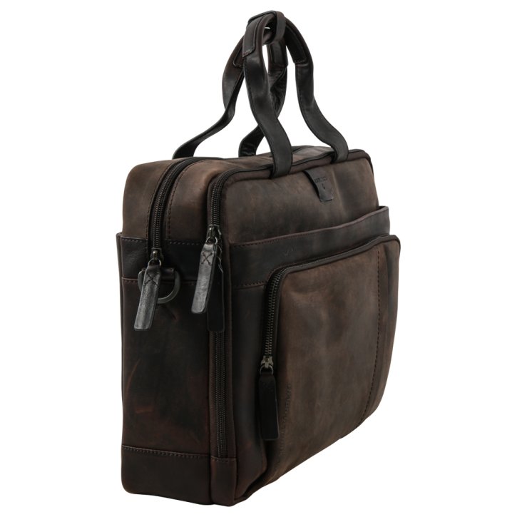 Strellson brick lane charles briefbag dark brown