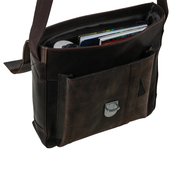 Strellson brick lane jeremy shoulderbag dark brown