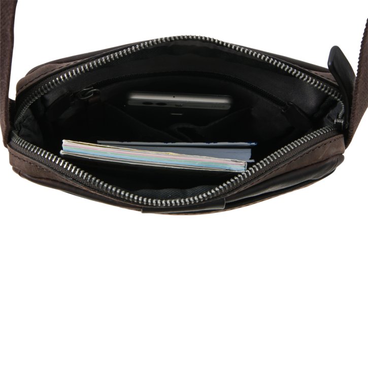 Strellson brick lane marcus shoulderbag dark brown