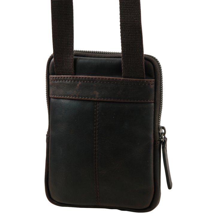 Strellson brick lane brian shoulderbag dark brown