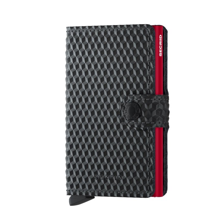 Secrid Miniwallet cubic black-red