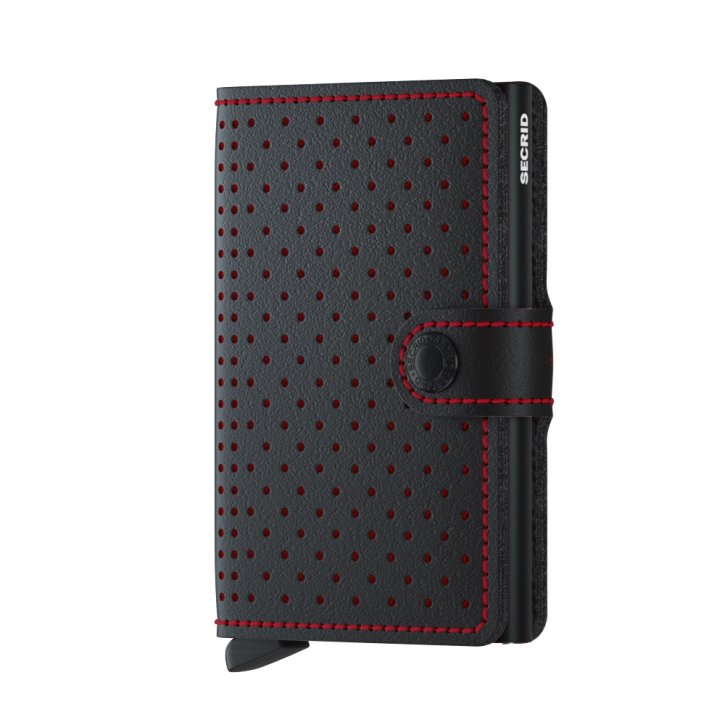 Secrid Miniwallet perforated black-red