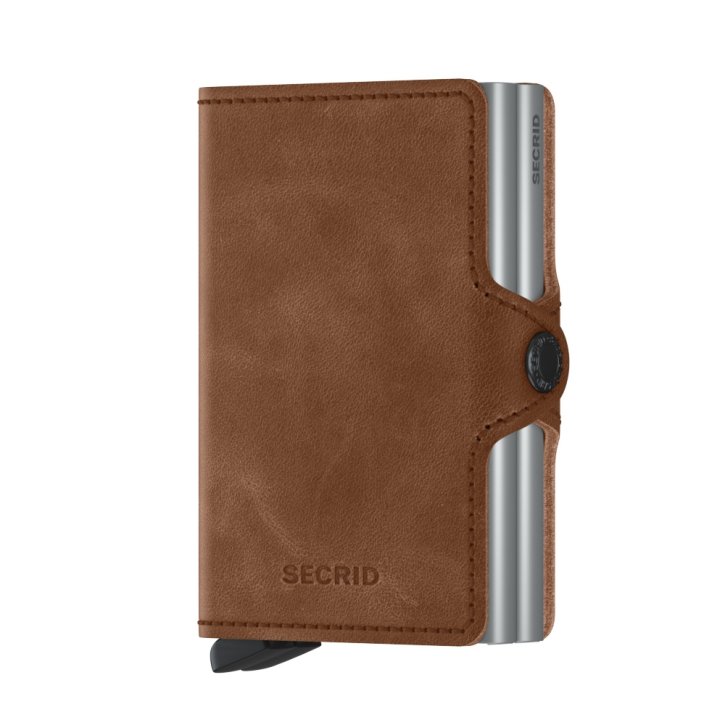 Secrid Twinwallet vintage cognac silver