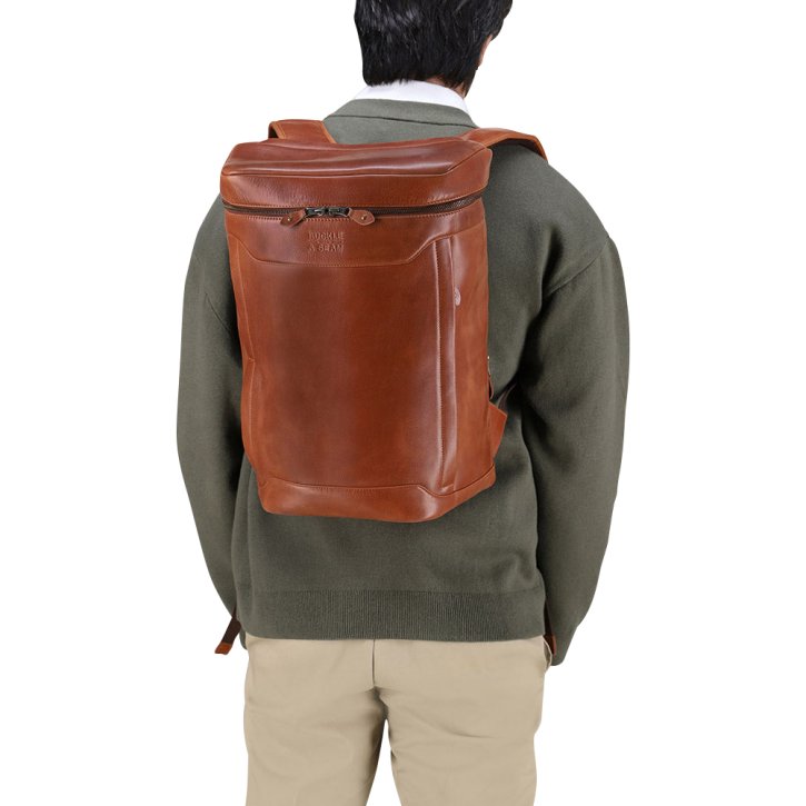 BUCKLE & SEAM Siwa Rucksack cognac/dots