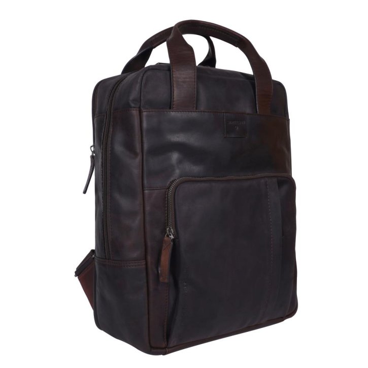 Strellson brick lane Josh backpack lvz dark brown