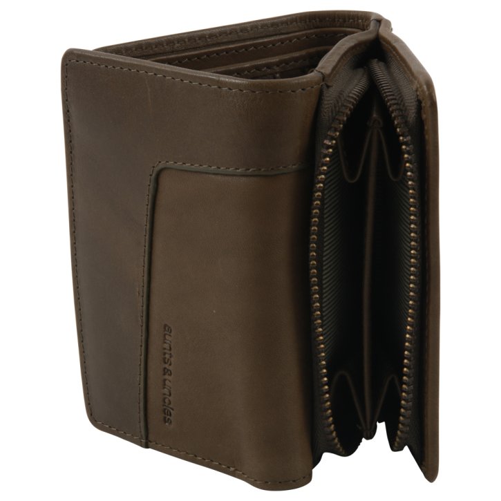 Aunts & Uncles CHELSEA Reißverschluss-Börse dark olive