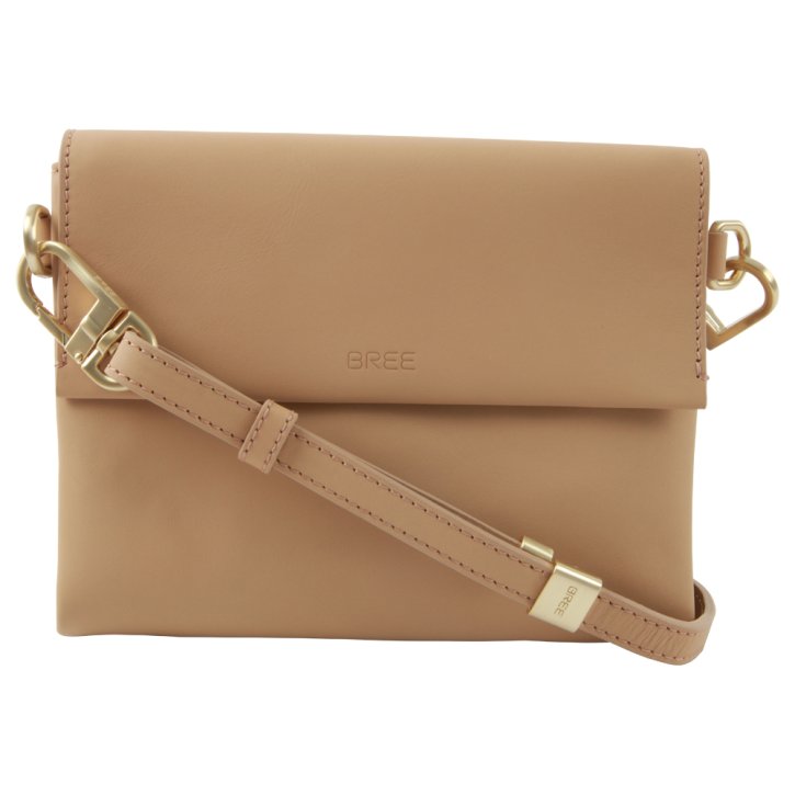 BREE PURE 11 flat crossbody toffee