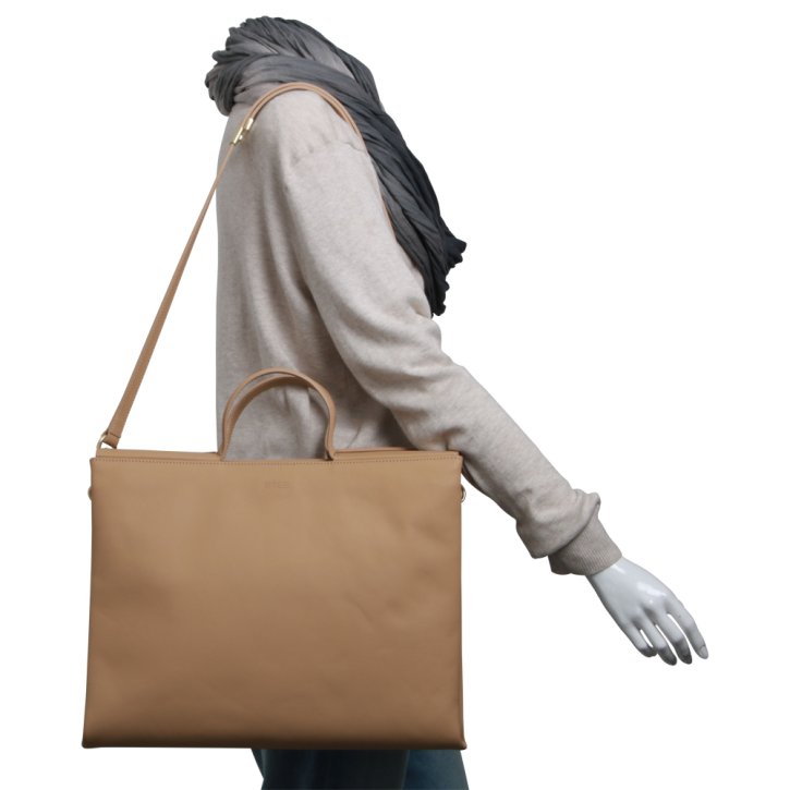 Bree Pure 13 laptop bag toffee
