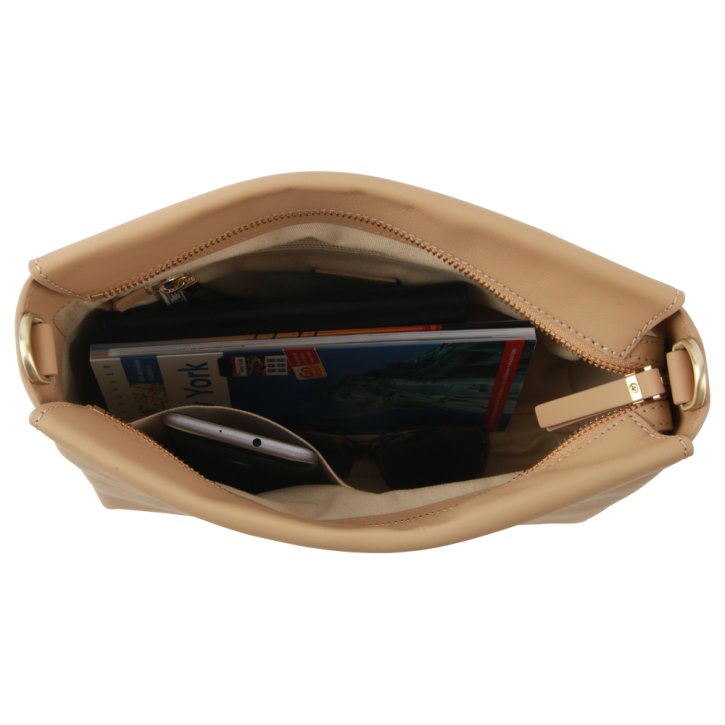 Bree PURE 4 Schultertasche toffee