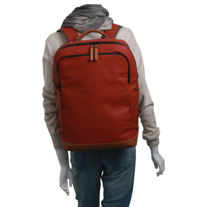 Aunts & Uncles Kawaguchi Rucksack 15" brick red