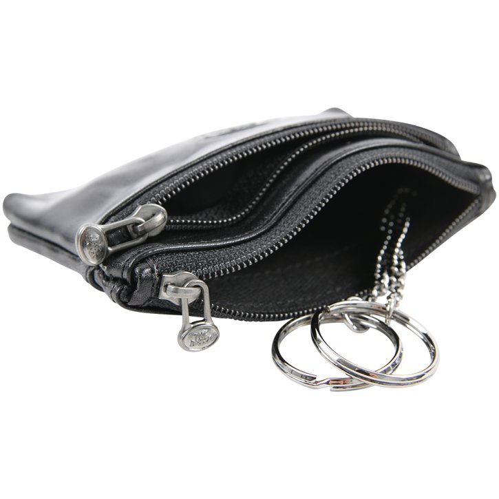 the bridge Schlüsseletui Rindleder schwarz