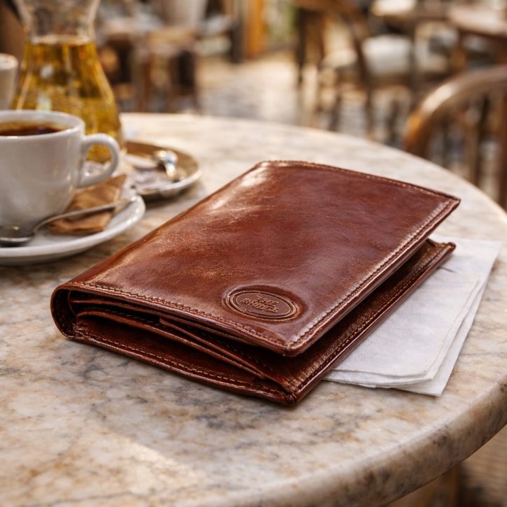 the bridge Scheintasche Rindleder braun