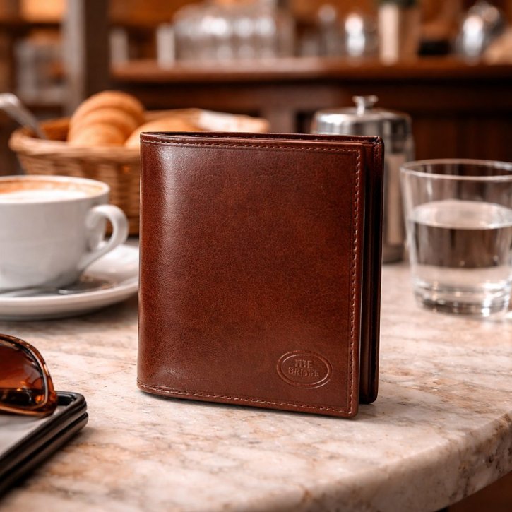 the bridge Scheintasche Rindleder braun