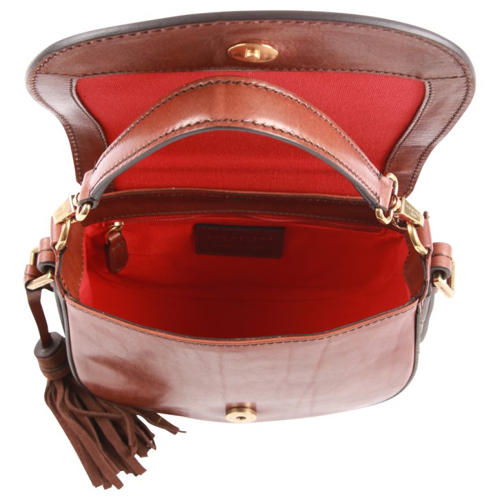 the bridge Damenhandtasche Rindleder braun