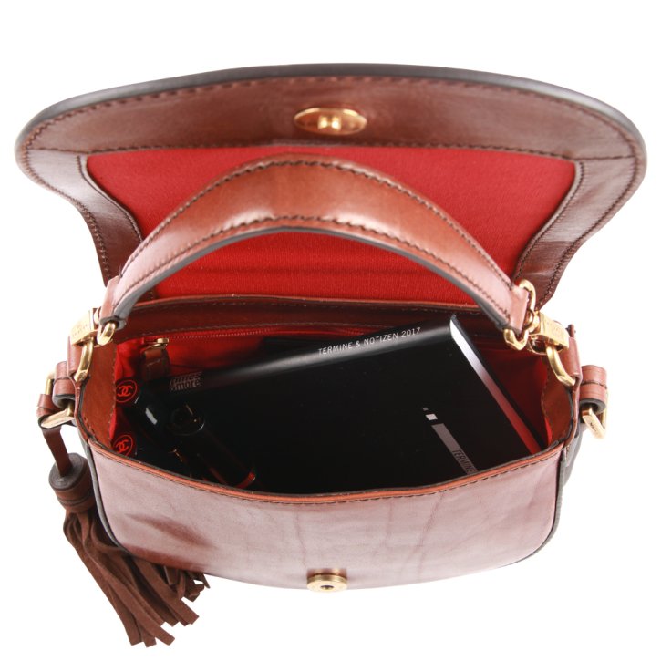 the bridge Damenhandtasche Rindleder braun