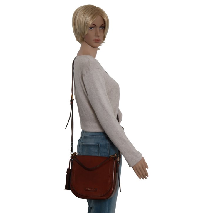 the bridge Damenhandtasche Rindleder braun