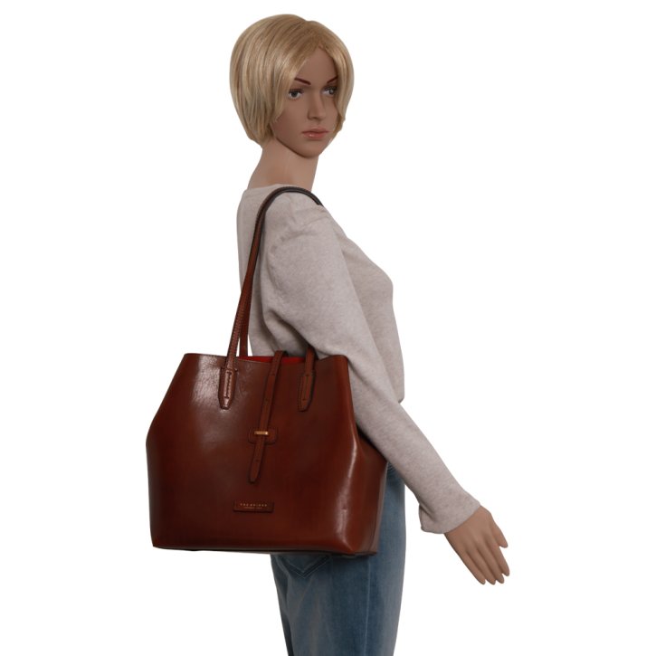 the bridge Shopper Rindleder braun