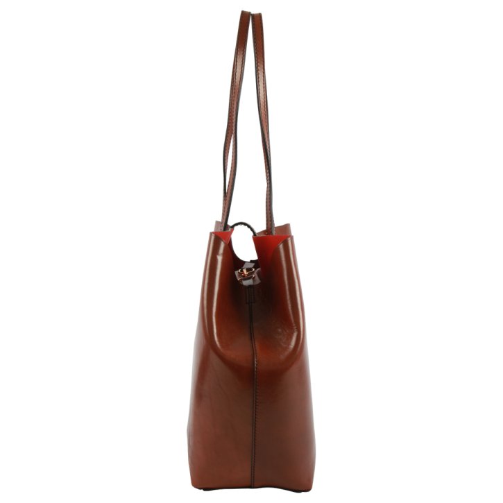 the bridge Shopper Rindleder braun