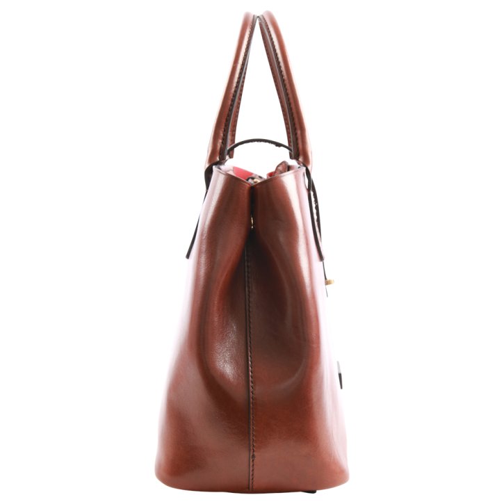 the bridge Shopper Rindleder braun