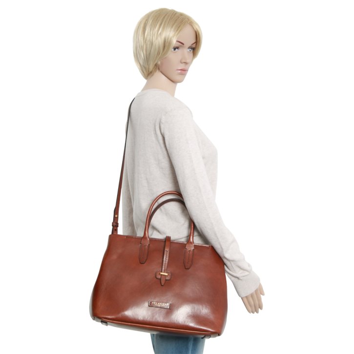 the bridge Shopper Rindleder braun