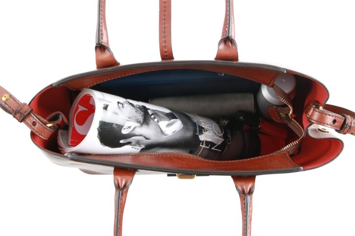 the bridge Shopper Rindleder braun