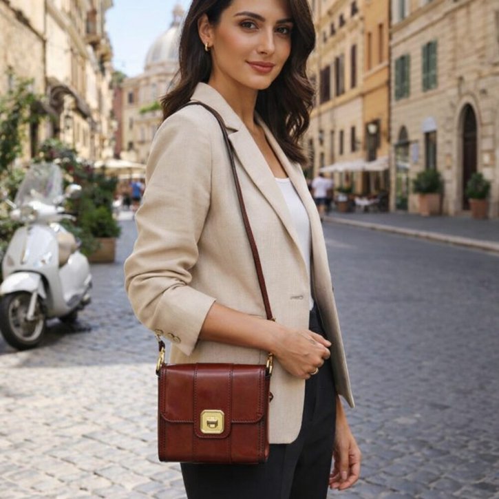 the bridge Damentasche Feinleder  braun