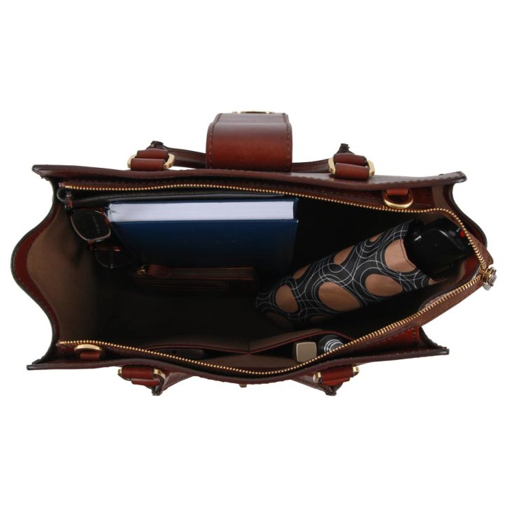 the bridge Damentasche Feinleder  braun