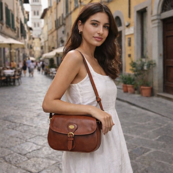 the bridge Crossbody Bag S marrone