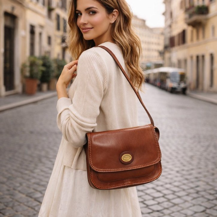 the bridge Shoulder Bag marrone