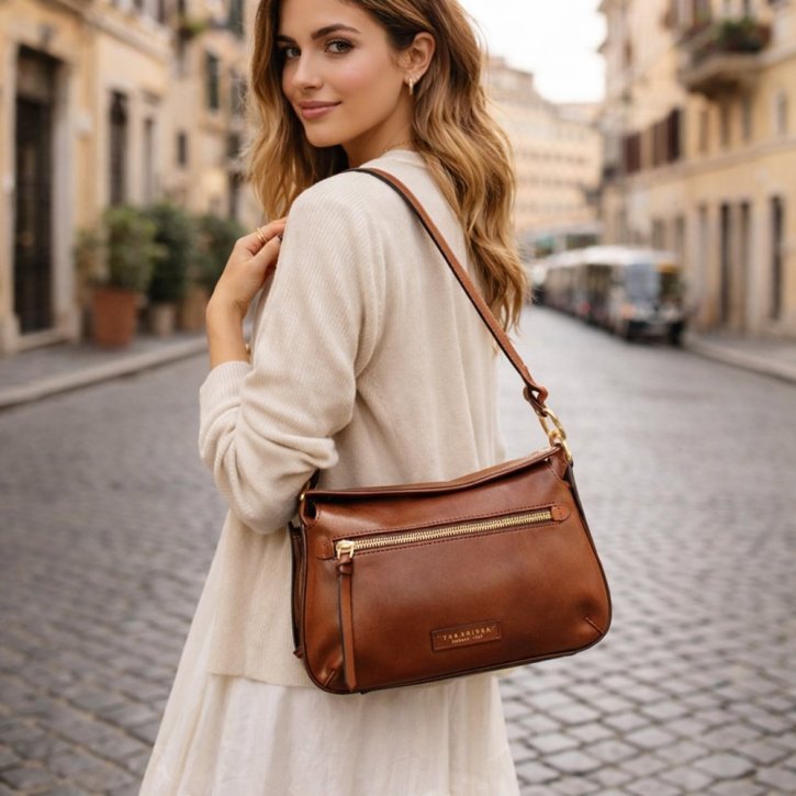 the bridge Shoulder Bag marrone