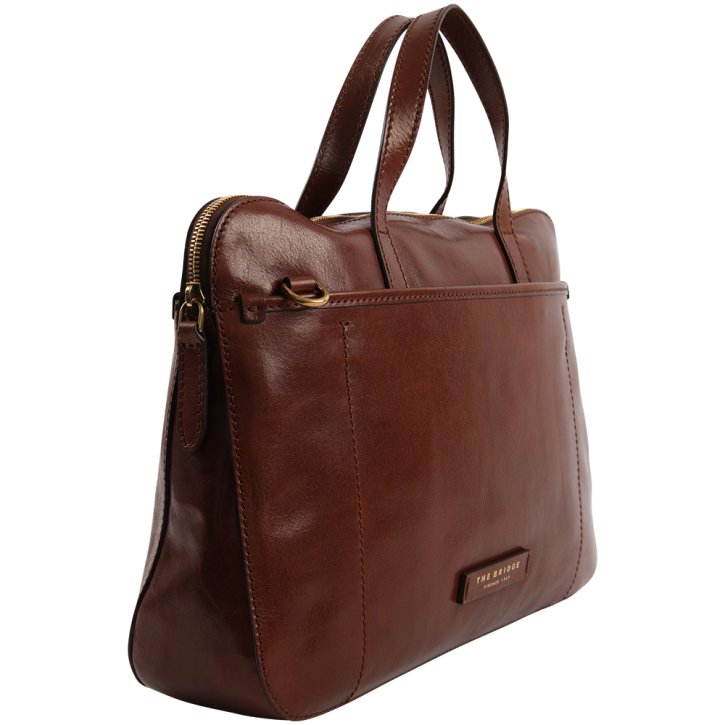 the bridge Damentasche Rindleder braun