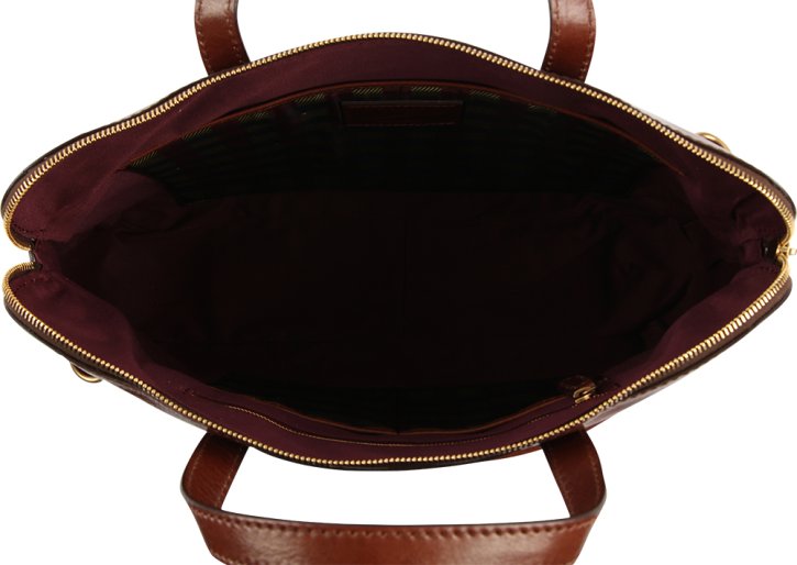 the bridge Damentasche Rindleder braun