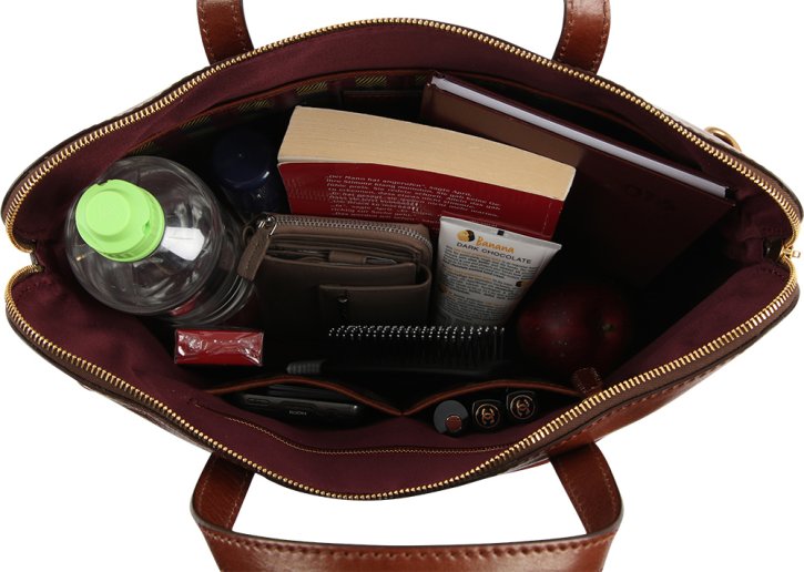 the bridge Damentasche Rindleder braun