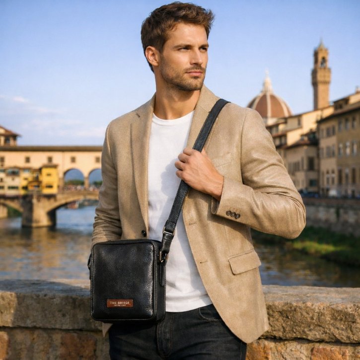 the bridge Umhängetasche schwarz/braun