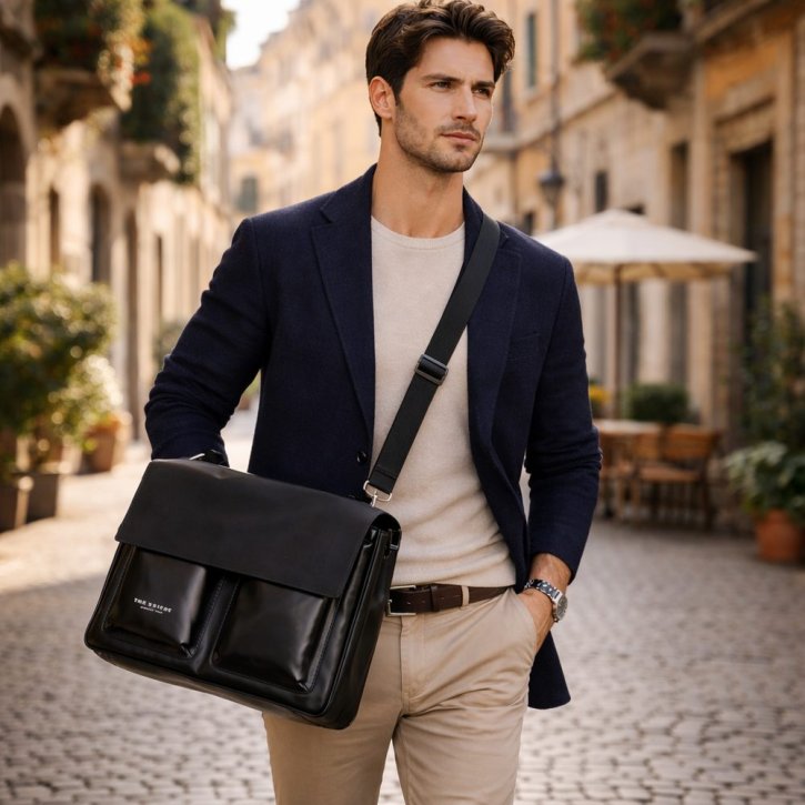 the bridge Laptoptasche Messenger Bag schwarz