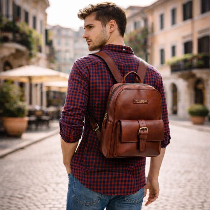 the bridge Rucksack braun