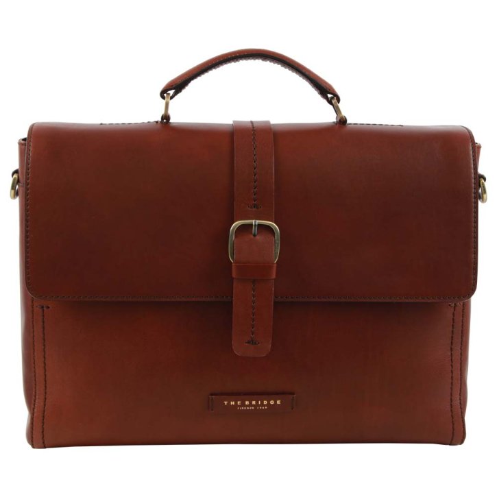 the bridge Aktenmappe Feinleder braun