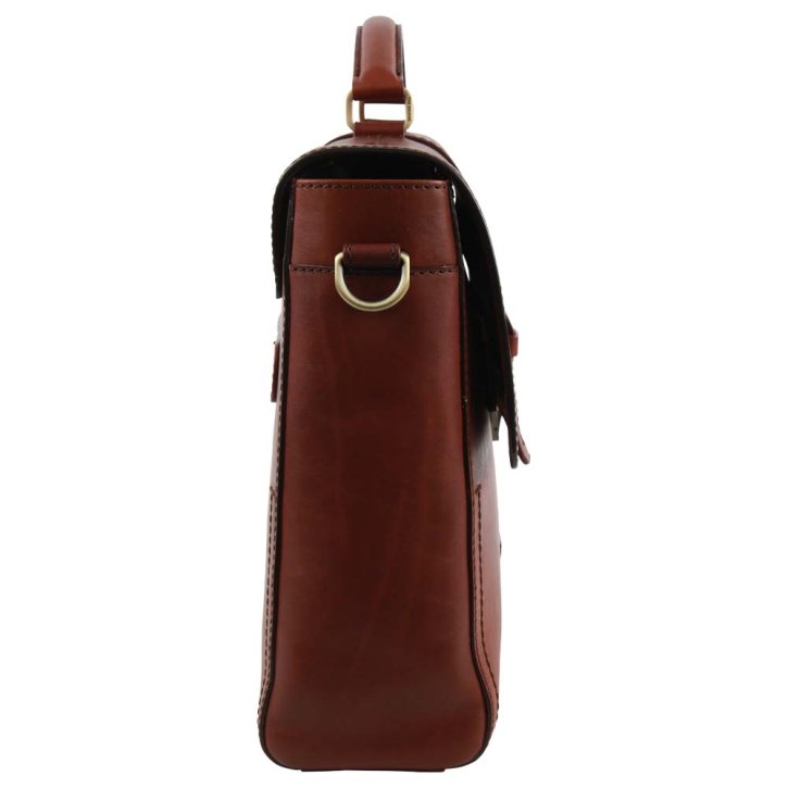 the bridge Aktenmappe Feinleder braun