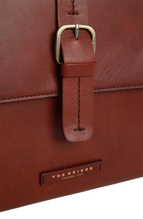 the bridge Aktenmappe Feinleder braun