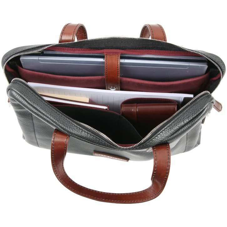 the bridge Laptopmappe nero/marrone